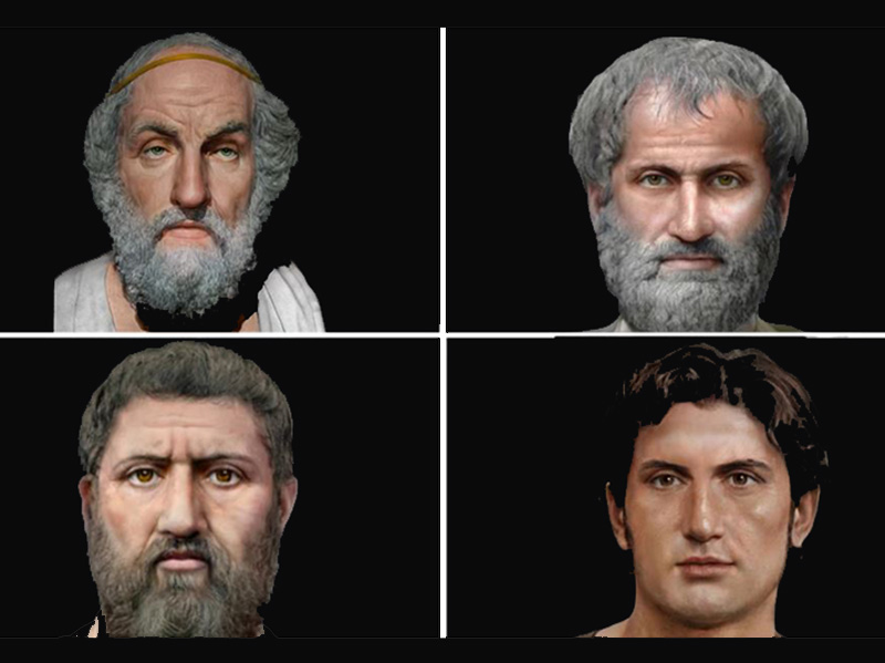 Τα πρόσωπα σπουδαίων αρχαίων Ελλήνων – Πώς ήταν ο Αριστοτέλης, ο Όμηρος, ο Μέγας Αλέξανδρος