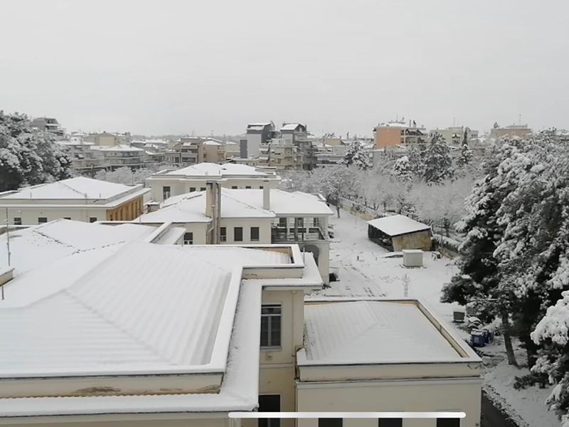 Βίντεο από τη χιονισμένη Λάρισα σήμερα 14.02.21