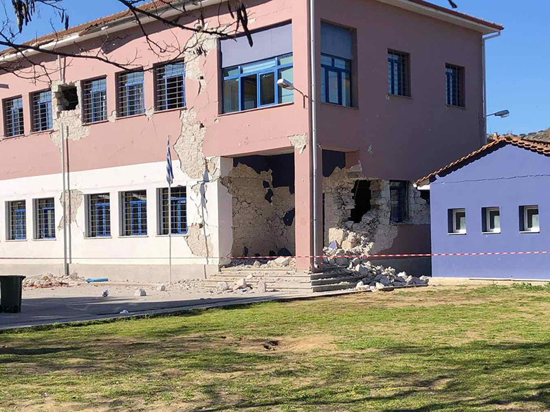 Βίντεο από το σχολείο στο Δαμάσι θαύμα που δεν υπήρξανε θύματα