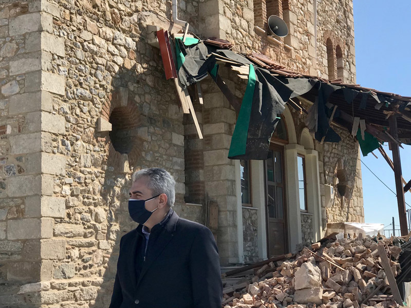 Μάξιμος με Μενδώνη για ζημιές από σεισμό σε εκκλησίες: Τα θρησκευτικά μνημεία είναι ζωντανά τεκμήρια της ταυτότητάς μας!