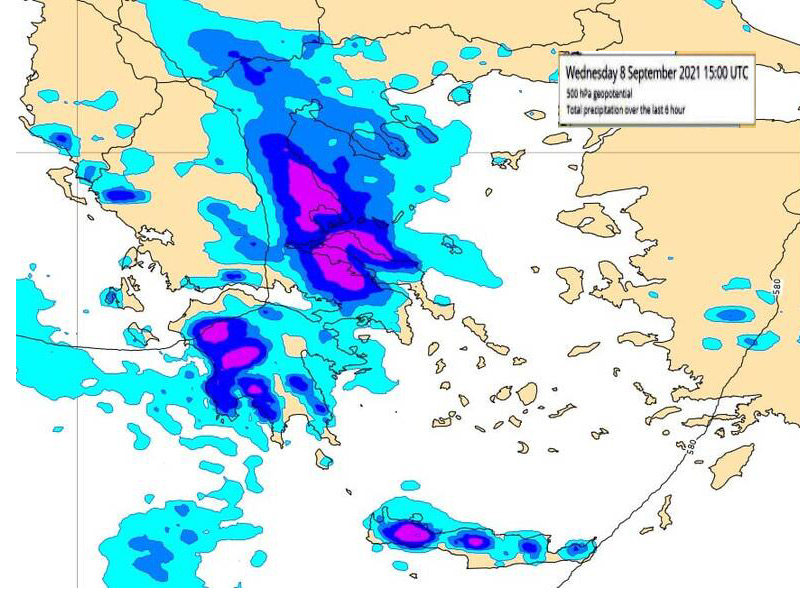 Έκτακτο δελτίο επιδείνωσης του καιρού αναμένονται ισχυρές βροχές στη Θεσσαλία