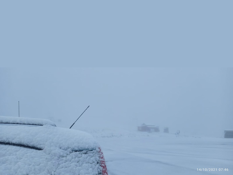 Χιονόπτωση με 1.5 βαθμό και άπνοια στη Βασιλίτσα (φωτορεπορτάζ)