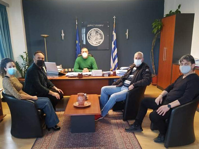 Συνάντηση Δημάρχου Τυρνάβου με τον πρόεδρο της ΕΣΠΕΚΕΛ
