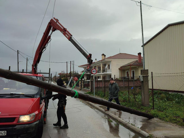 Αντιμετώπιση της κακοκαιρίας «ΔΙΟΜΗΔΗΣ» στον Δήμο Τυρνάβου