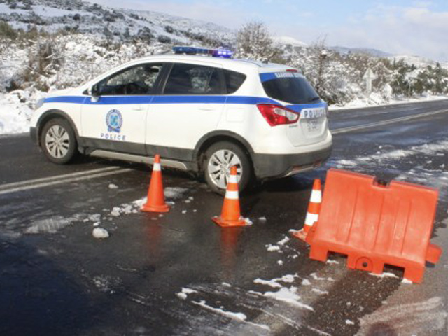 Η κατάσταση στο οδικό δίκτυο της Περιφέρειας Θεσσαλίας που χρειαζονται αλυσίδες