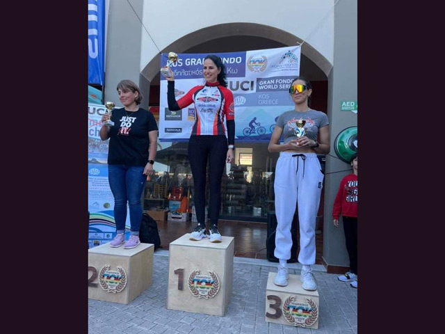 Την 3η θέση κατέκτησε η Στεφανία Αγριμάνη στο αγώνα αντοχής ποδηλασίας Kos GRAN fondo