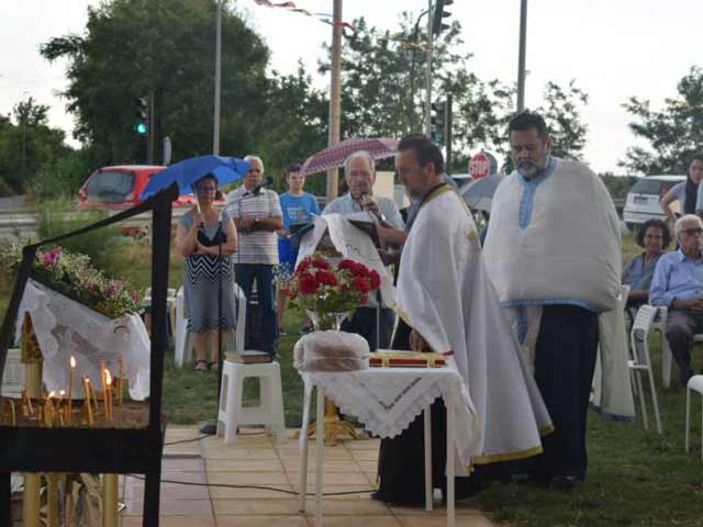 Ο πανηγυρικός Εσπερινός της Αποδόσεως του Πάσχα στον Αμπελώνα