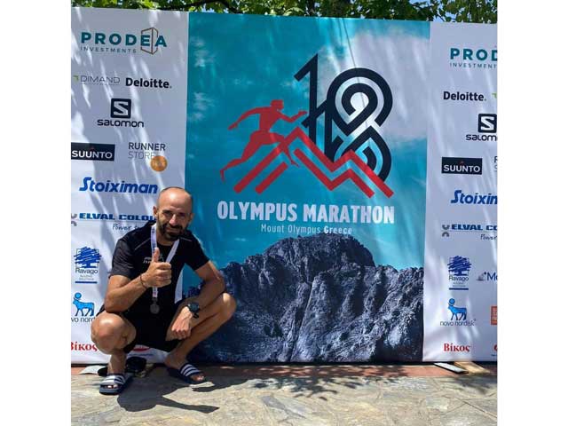 Ο Δημήτρης Βλιώρας 74ος ανάμεσα σε 530 αθλητές στο Olympus Marathon
