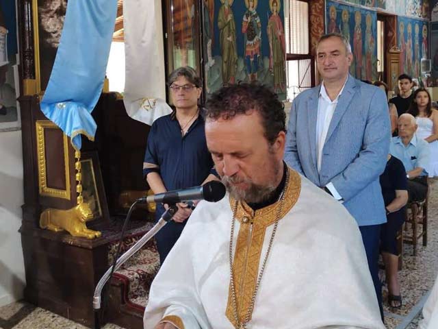 Στον Ι. Ν. Αγίου Γεωργίου Αμπελώνα ο Δήμαρχος Τυρνάβου Ιωάννης Κόκουρας