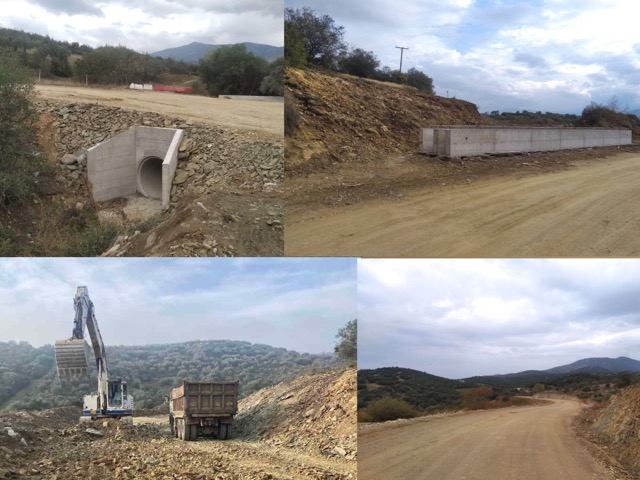 Πέφτει άσφαλτος στο νέο δρόμο που κατασκευάζει η Περιφέρεια Θεσσαλίας για τη σύνδεση Ροδιάς – Γόννων