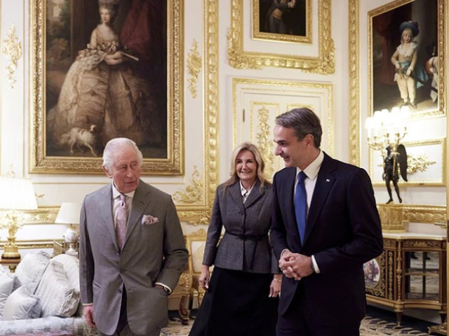 Συνάντηση Μητσοτάκη με τον Βασιλιά Κάρολο στο Κάστρο του Windsor