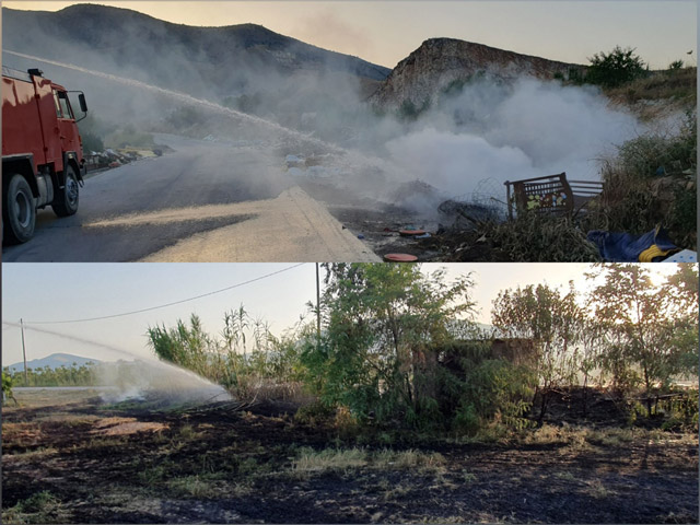 Δύο εστίες φωτιάς σήμερα Πέμπτη στον Δήμο Τυρνάβου