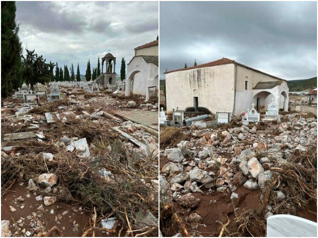 Φάρσαλα: Εικόνες αποκάλυψης στο νεκροταφείο Βρυσιών