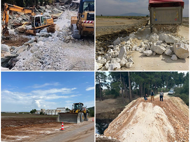 Συνεχίζονται από την Περιφέρεια Θεσσαλίας οι επιχειρήσεις για την αποκατάσταση της κυκλοφορίας και τον καθαρισμό ρεμάτων-ποταμών
