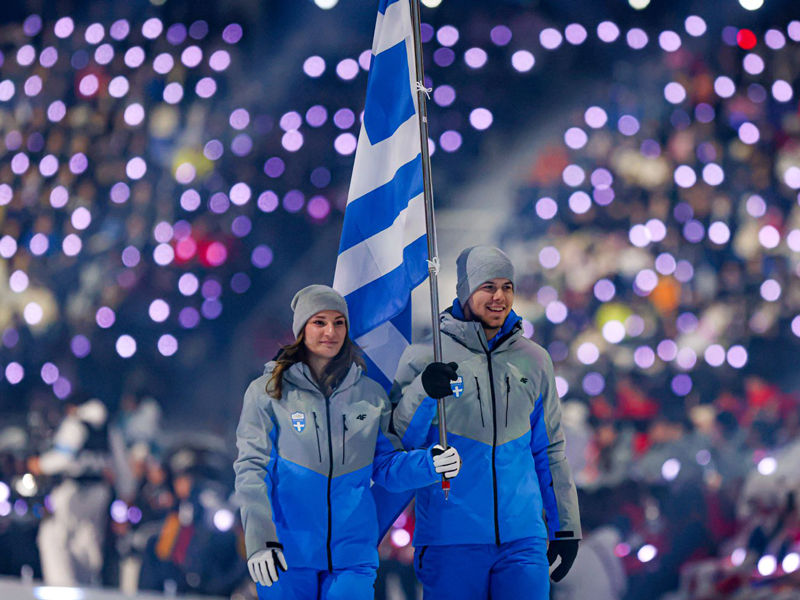 Πρώτη μπήκε η Ελλάδα στην τελετή έναρξης των Χειμερινών Ολυμπιακών Αγώνων Νέων