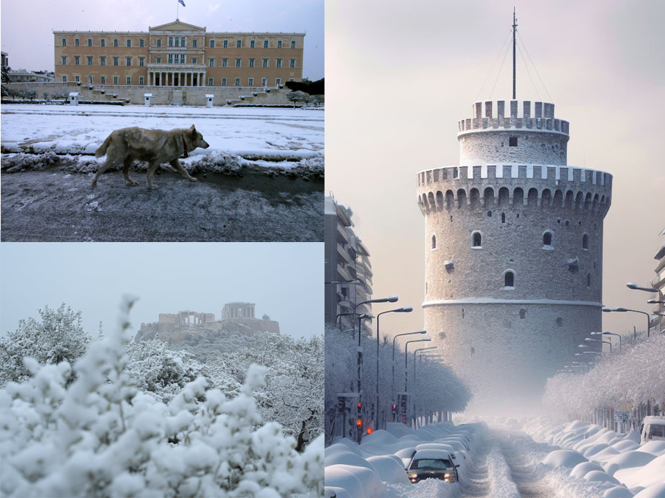 Σύμφωνα με τις προγνώσεις των μετεωρολόγων η κατάσταση σήμερα σε Αθήνα και Θεσσαλονίκη θα ήταν κάπως έτσι…