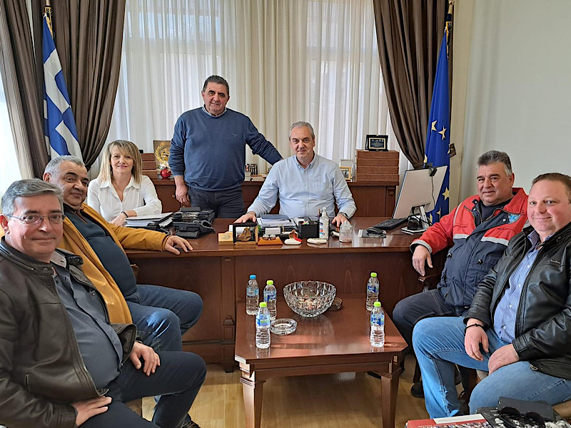 Συνάντηση με κλιμάκιο του ΕΚΑΒ πραγματοποίησε ο Δήμαρχος Ελασσόνας