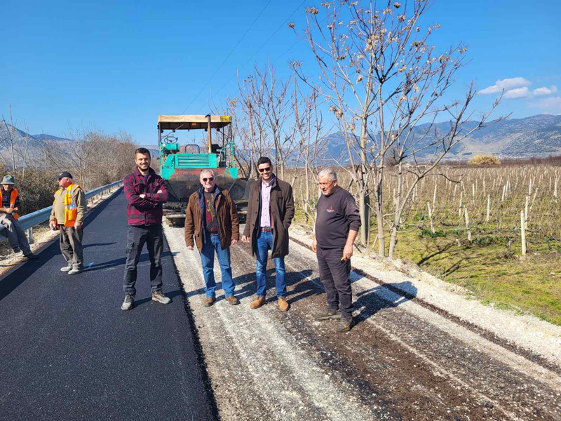 Αποκατάσταση και ολοκλήρωση ασφαλτόστρωσης στο δρόμο Βρύση Τυρνάβου – Δελέρια
