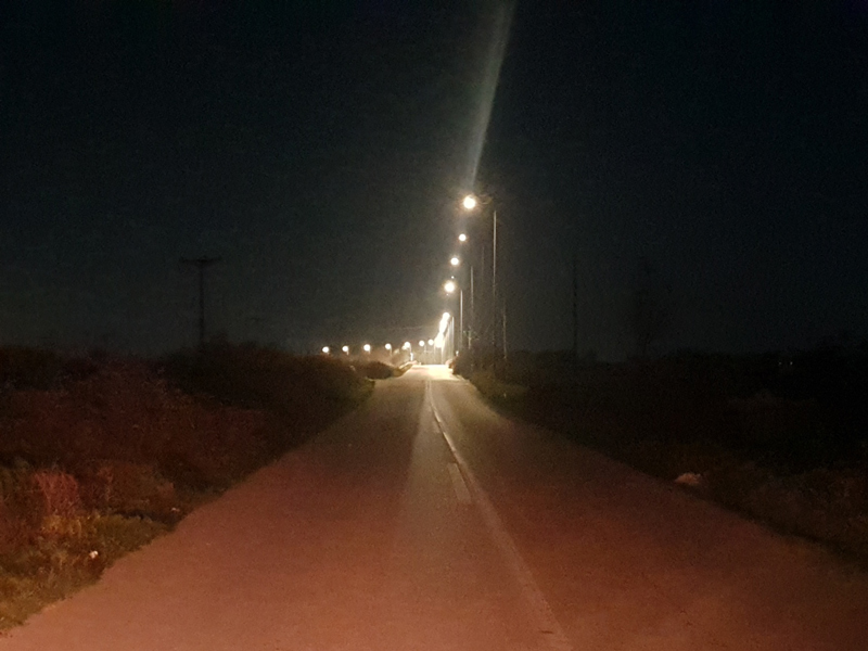 ”Φωτορυθμικός” ο οδικός φωτισμός στην Γέφυρα της Ροδιάς (βίντεο)