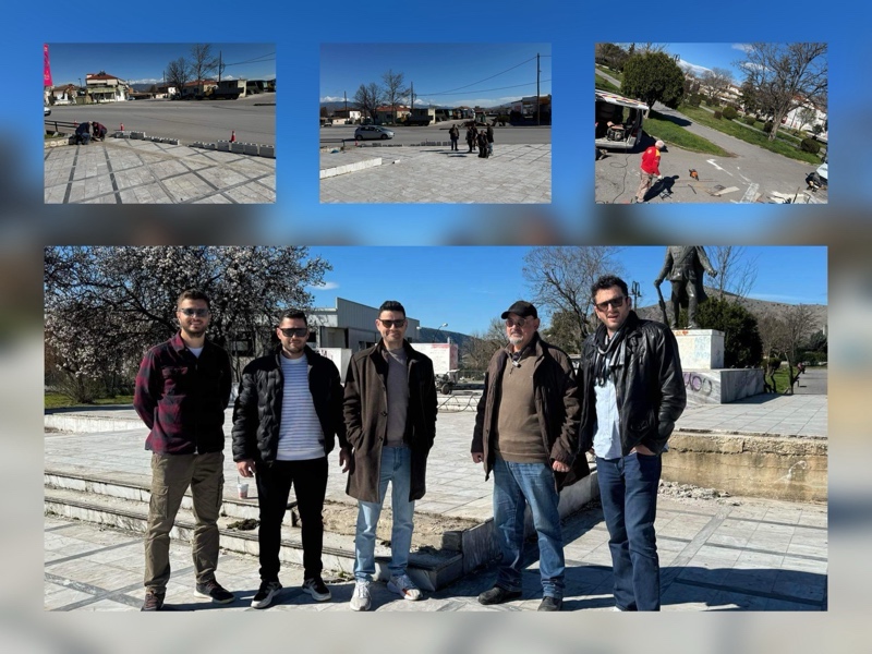 Καλλωπίζεται το μνημείο Εθνικής Αντίστασης στον Τύρναβο – Στο σημείο Δήμαρχος και Αντιδήμαρχοι Τυρνάβου