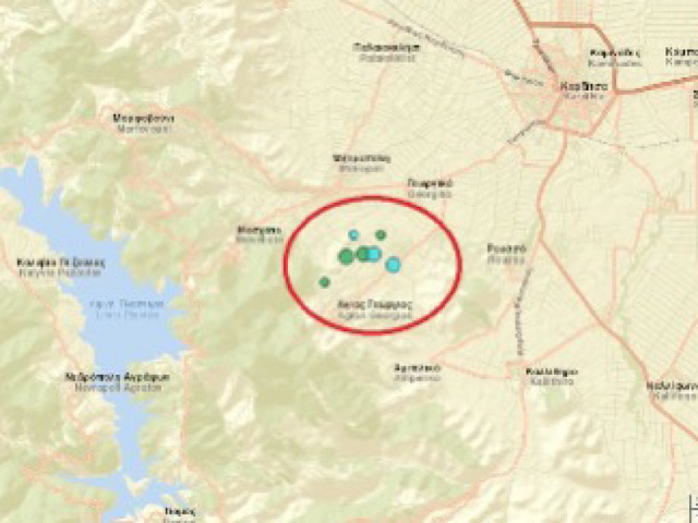 Αλλεπάλληλες ασθενείς σεισμικές δονήσεις καταγράφονται κοντά στην Καρδίτσα
