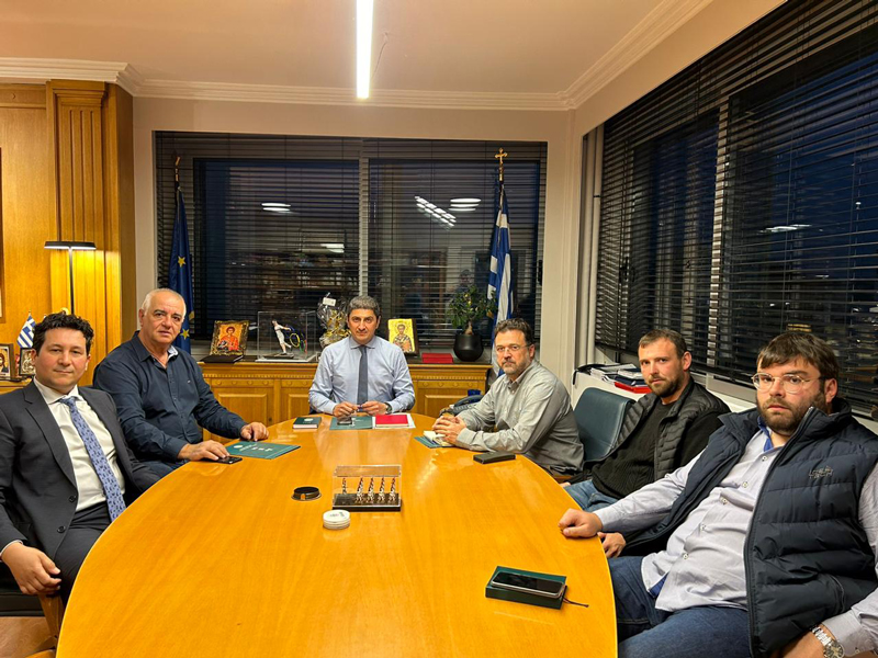 Συνάντηση ΥπΑΑΤ, Λευτέρη Αυγενάκη με εκπροσώπους του συνεταιρισμού ΕΝΙΠΕΑ Φαρσάλων