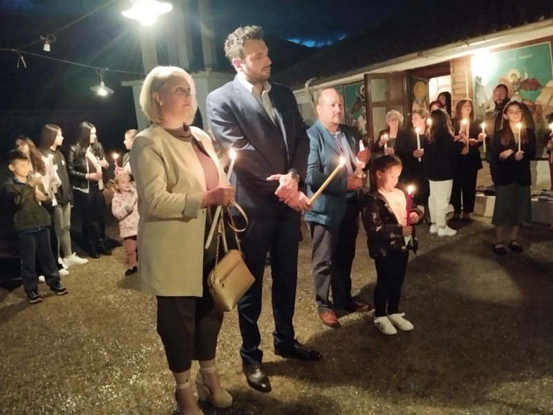 Στο Δαμασούλι ο Δήμαρχος Τυρνάβου Στέλιος Τσικριτσής για την πρώτη Ανάσταση στον Δήμο Τυρνάβου