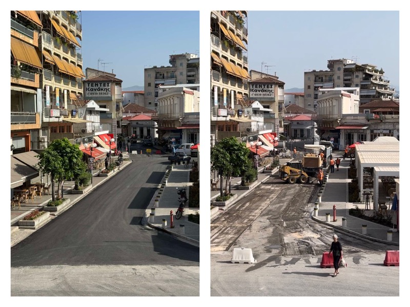 Η Δημοτική Αρχή συνεχίζει το έργο της ασφαλτόστρωσης με πόρους του Δήμου Τυρνάβου