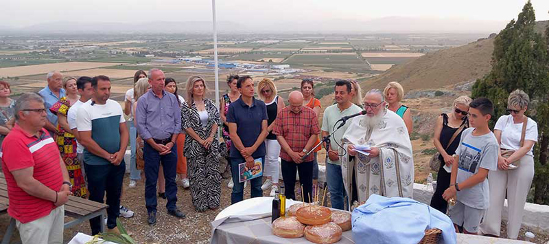 Εσπερινός για την εορτή της Αναλήψεως στο ιερό παρεκκλήσιο στο Γεντίκι