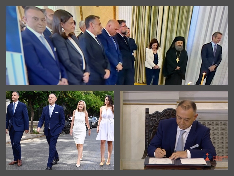 Ορκίστηκε υφυπουργός Αγροτικής Ανάπτυξης και Τροφίμων ο Λαρισαίος Χρήστος Κέλλας