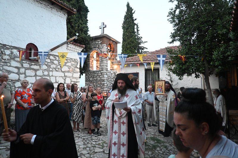 Μέγας Αρχιερατικός Πανηγυρικός Εσπερινός στην Ιερά Μόνη Προφήτου Ηλίου στον Τύρναβο