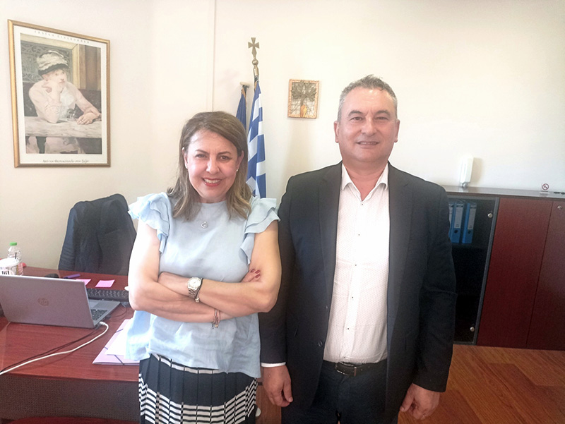 Συνάντηση Αντιπεριφερειάρχη Υγείας Βαγγ. Αποστόλου  με την Υποδιοικήτρια της 5ης ΥΠΕ Μαρία Μήτσιου