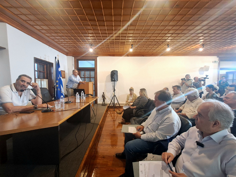 Παρουσία του Δημάρχου Τεμπών Γ. Μανώλη σε ευρεία σύσκεψη φορέων στις Μηλιές του Δήμου Νοτίου Πηλίου για το Αεροδρόμιο Νέας Αγχιάλου