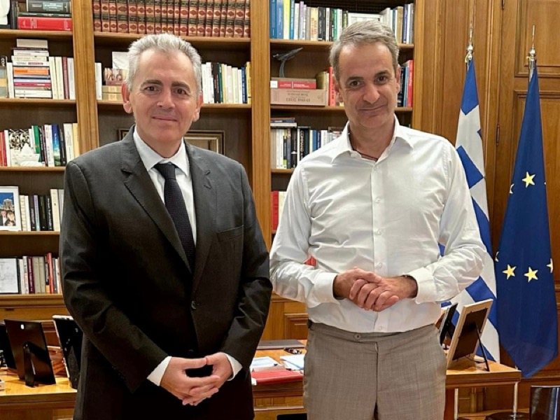 Συνάντηση Μαξίμου Χαρακόπουλου με τον Πρωθυπουργό Κυριάκο Μητσοτάκη