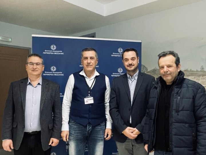 Εθιμοτυπική επίσκεψη του νέου Προέδρου του Κέντρου Κοινωνικής Πρόνοιας Περιφέρειας Θεσσαλίας στον Περιφερειάρχη Δημήτρη Κουρέτα