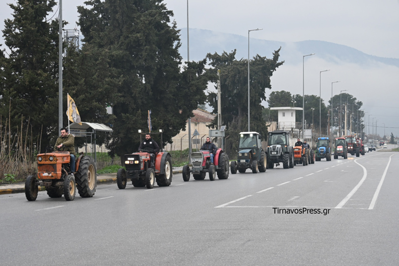 Ξεκίνησαν οι αγροτικές κινητοποιήσεις στον Τύρναβο – Τα τρακτέρ στο Οινοποιείο (βίντεο)