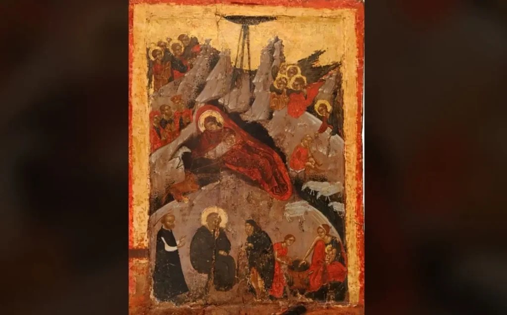 Η εικόνα της Γεννήσεως τέθηκε προς προσκύνηση στον Ιερό Ναό Προδρόμου και Βαπτιστή Ιωάννη Τυρνάβου