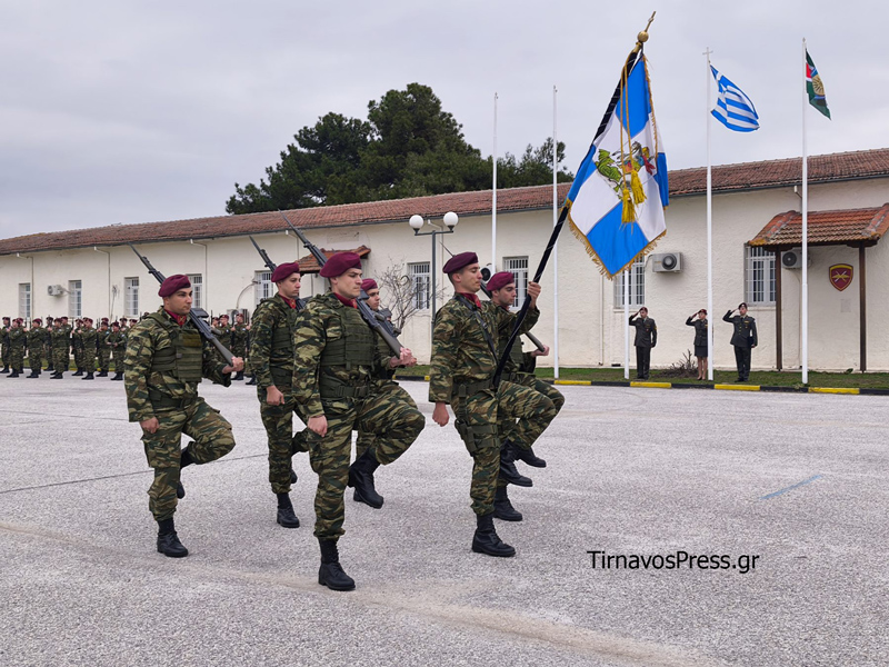 Παράδοση παραλαβή Διοίκησης στην 1η ΤΑΞΑΣ στον Τύρναβο – Συγκινητικές στιγμές από τα λόγια του απερχόμενου Διοικητή (φώτο)