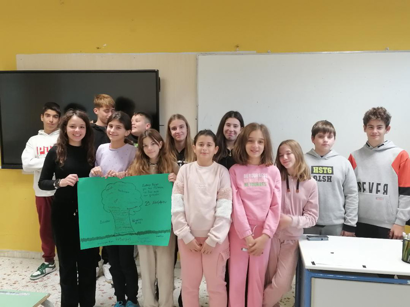 Δράση Ευαισθητοποίησης για την Έμφυλη Βία στο Γυμνάσιο Συκουρίου από το Κέντρο Κοινότητας του Δήμου Τεμπών
