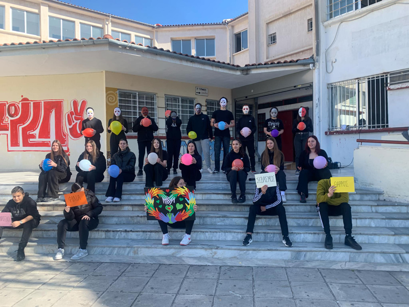 Δράση 9ου Γυμνασίου Λάρισας για την πανελλήνια ημέρα κατά της βίας & του σχολικού εκφοβισμού