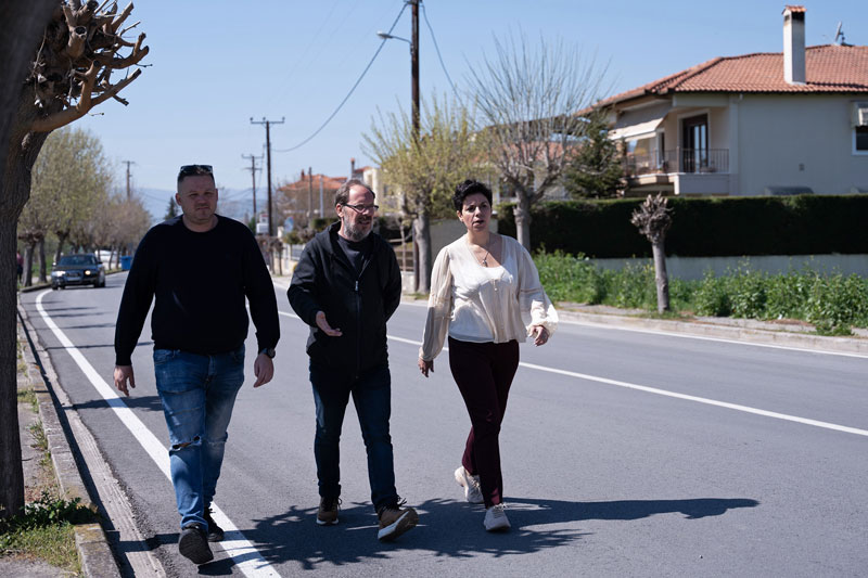 Αυτοψία Μ. Γαλλιού στις εργασίες οδικών συντηρήσεων του Δήμου Ελασσόνας