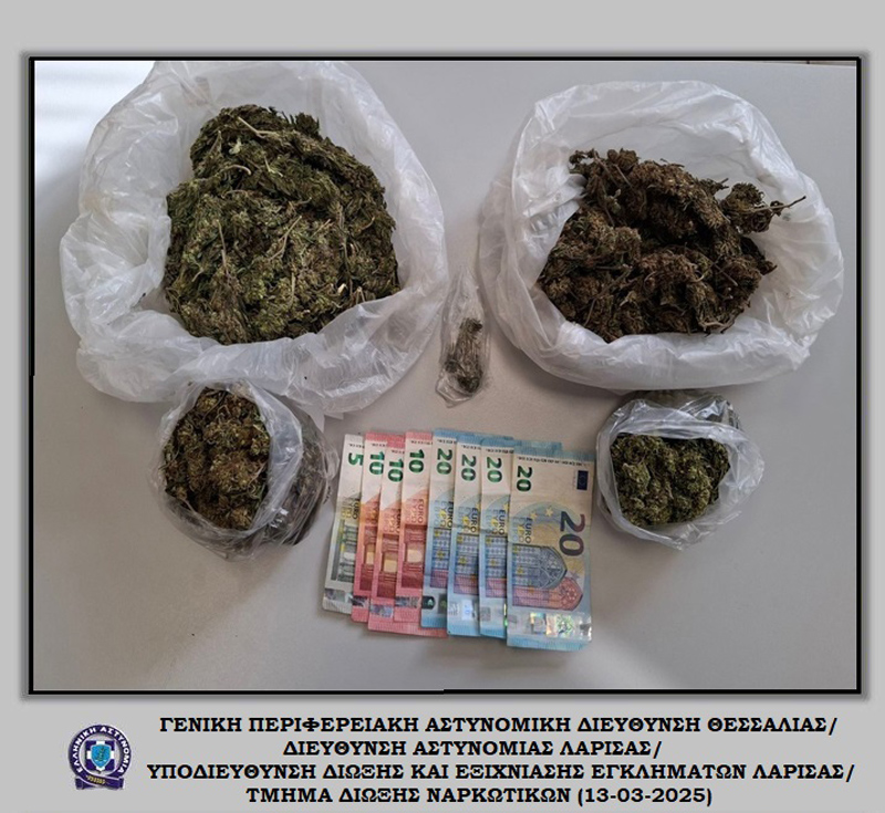 Εκτεταμένες Αστυνομικές Επιχειρήσεις στη Θεσσαλία – 19 Συλλήψεις και Κατασχέσεις Ναρκωτικών & Όπλων