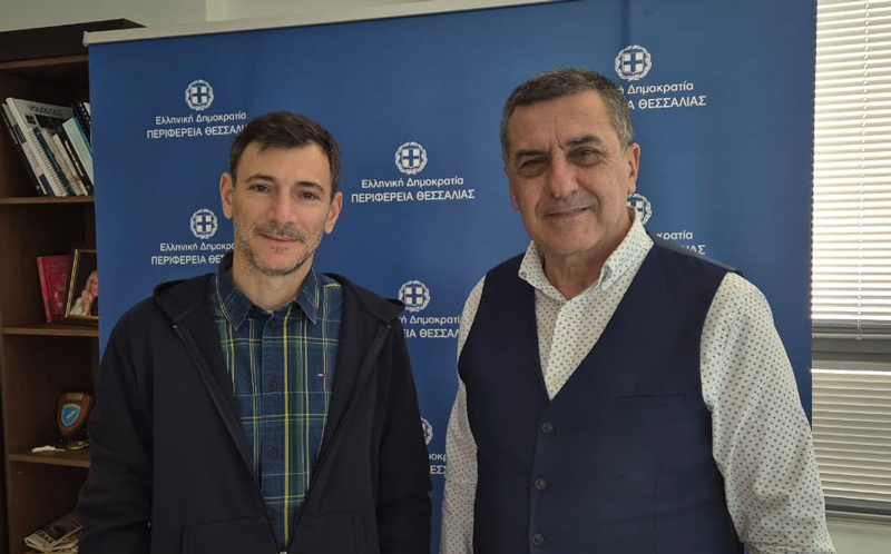 Συνάντηση του Περιφερειάρχη Δημήτρη Κουρέτα με τον Γραμματέα του Δημοκρατικού Κόμματος Κύπρου Γ. Σολομό