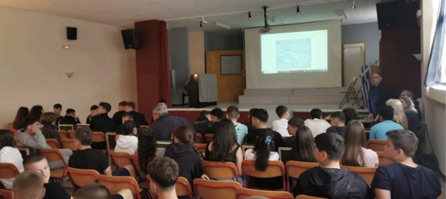 Ενημέρωση μαθητών του Γυμνασίου Αμπελώνα για τις επιλογές σπουδών στο 1ο ΕΠΑΛ Τυρνάβου