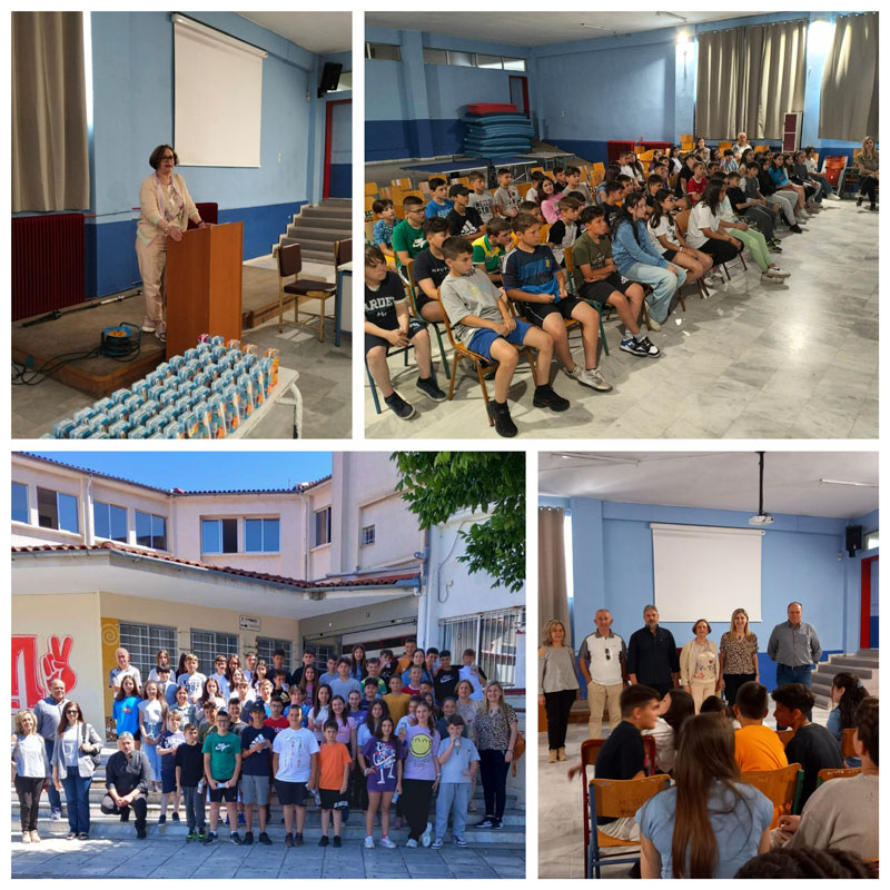 Επίσκεψη μαθητών/τριών ΣΤ΄τάξης 19ου Δ.Σ Λάρισας στο 9ο Γυμνάσιο Λάρισας στο πλαίσιο της ομαλής μετάβασης