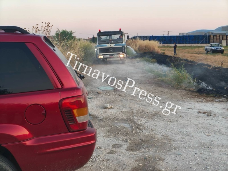 Φωτιά μικρής έκτασης κοντά στον συνοικισμό Ρομά στον Τύρναβο 2 IMG e57353db8b219a044ff9dfa88517f4de V