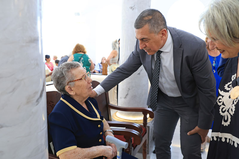 Ο Περιφερειάρχης Θεσσαλίας Δημήτρης Κουρέτας στα εγκαίνια της Ιεράς Συναγωγής των Εβραίων