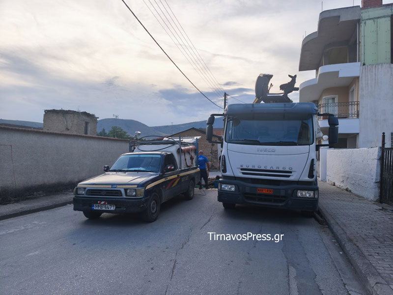 Έκτακτη διακοπή υδροδότησης στην οδό Δημ. Ταουσάνη Τυρνάβου λόγω βλάβης σε κεντρικό Αγωγό
