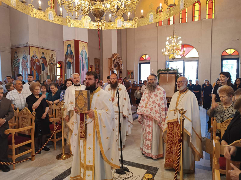 Με ευλάβεια τελέστηκε η Πανηγυρική Θεία Λειτουργία για τον Άγιο Γεώργιο τον Νεομάρτυρα Τυρναβίτη