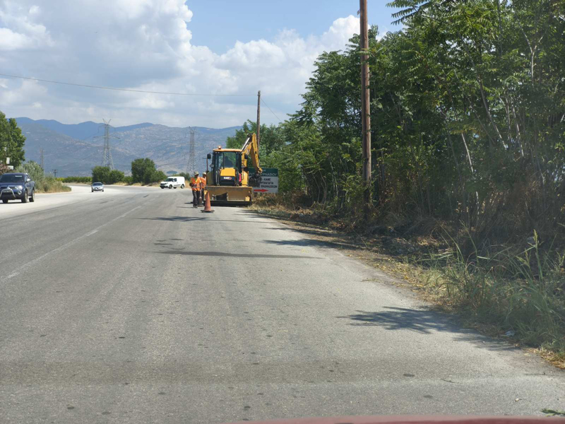 Ευχαριστήριο για το έργο ηλεκτροφωτισμού στη διασταύρωση προς Βρύση Τυρνάβου